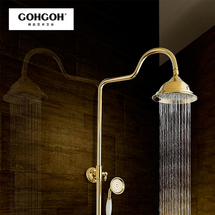 GOHGOH 全銅明裝 掛墻式 衛(wèi)生間增壓淋雨花灑07117-TJ GOHGOH 全銅明裝 掛墻式 衛(wèi)生間增壓淋雨花灑07117-TJ